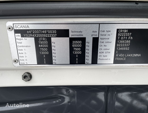 Ciągnik siodłowy Scania R450 STREAMLINE 4 PODUSZKI BOGATA WERSJA