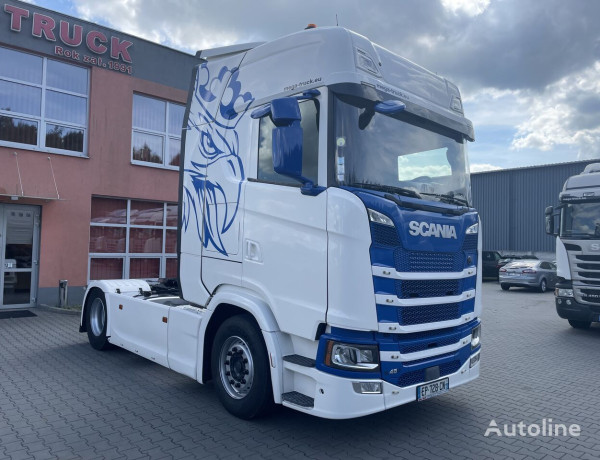 Ciągnik siodłowy Scania S450 HYDRAULIKA ŁADNA I BOGATA NOWE OPONY