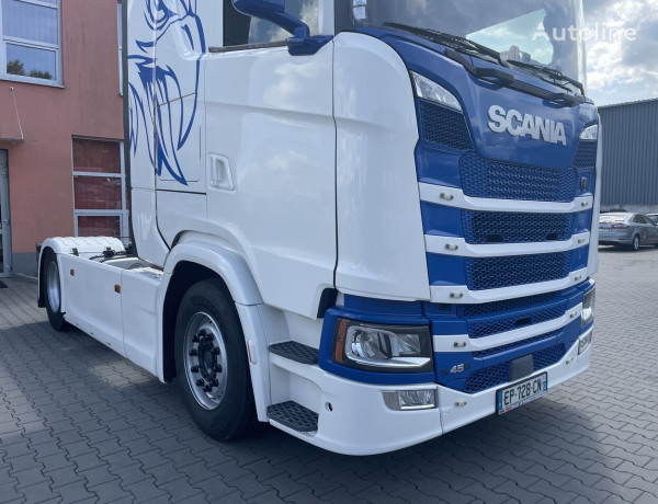 Ciągnik siodłowy Scania S450 HYDRAULIKA ŁADNA I BOGATA NOWE OPONY