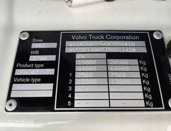 Ciągnik siodłowy Volvo FH 500 NOWE OPONY 398tys.km!!!